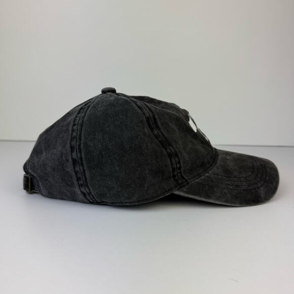 David and Young Mama Bear Charcoal Black Wash Strapback Dad Hat - Picture 5 of 7